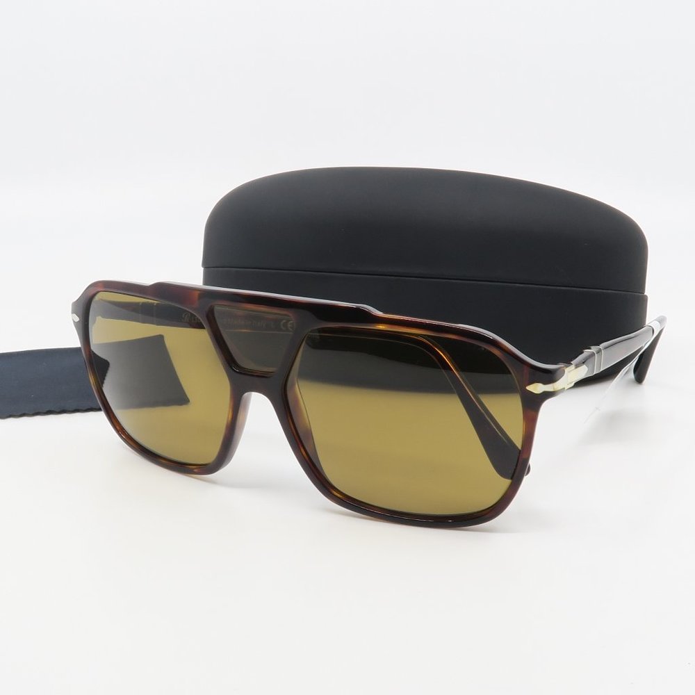 PO 3217-S 24/53 Persol Havana/Tortoise Sunglasses with generic case - Picture 1 of 5